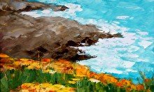Мастер-класс по живописи"Берег моря"