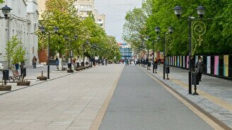 Новая пешеходная улица в Алматы