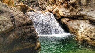 Второй водопад Туттыбулака и пещера древнего человека от Klad.kz