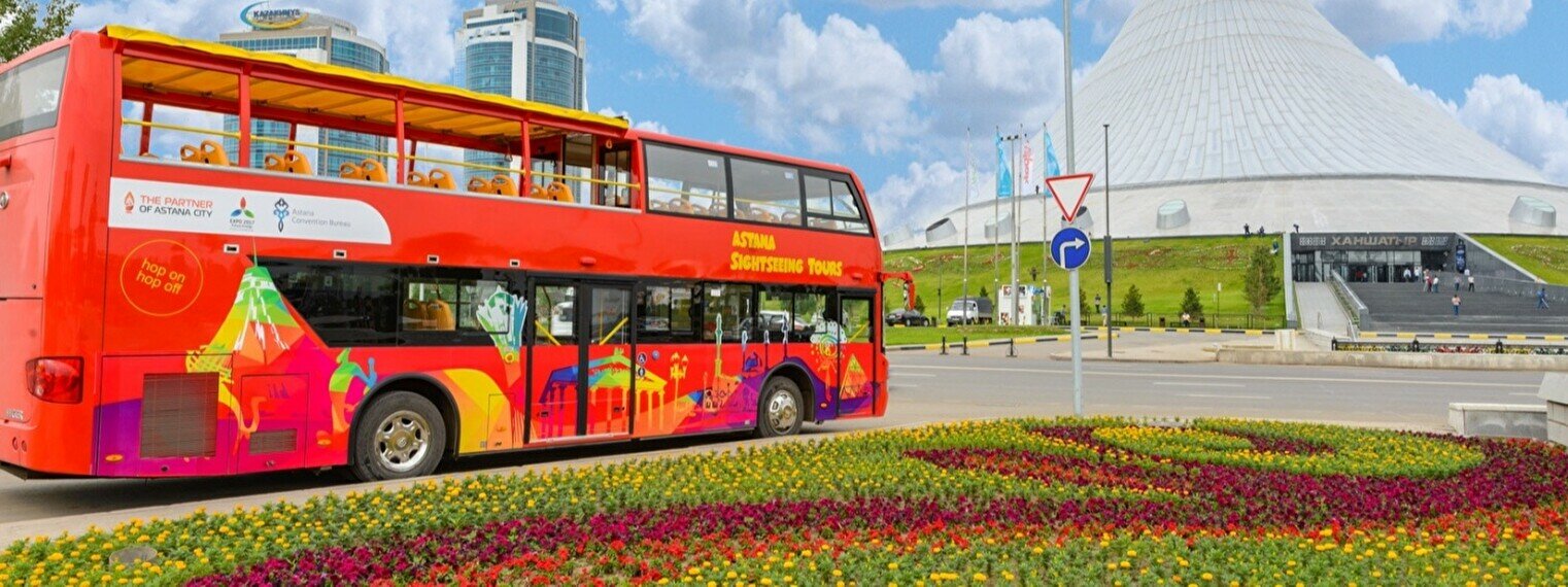 Двухэтажные автобусы казань расписание. Ред бас Астана. Двухэтажные автобусы в Астане. Экскурсии по Астане. Экскурсия на автобусе.