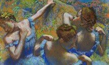 Обсуждение картины «Голубые танцовщицы» в рамках Journey into a painting