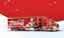 Новогодний караван Coca-Cola на улицах Шымкента