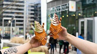 Японское мороженое в форме рыбки