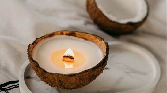 Мастер-класс «Массажная свеча в кокосе и гипсовое изделие»