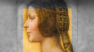 Выставка картины Леонардо да Винчи La Bella Principessa