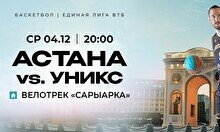 Матч Лиги ВТБ: «Астана» vs «Уникс»