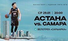 Матч Лиги ВТБ: «Астана» vs «Самара»