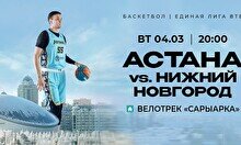 Матч Лиги ВТБ: «Астана» vs «Нижний Новгород»