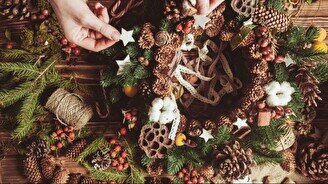 Винная дегустация «Создай свой хвойный подсвечник  с бокалом вина»